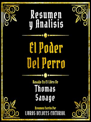 cover image of Resumen Y Analisis--El Poder Del Perro